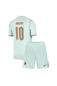 Ranska Kylian Mbappe #10 Jalkapallovaatteet Lasten Vieraspeliasu MM-kisat 2026 Lyhythihainen (+ Lyhyet housut)
